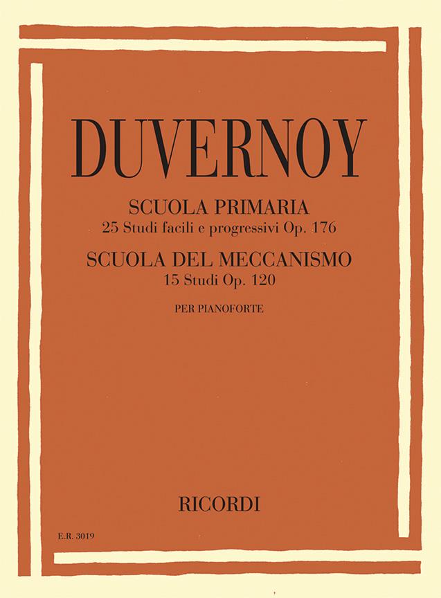 Scuola primaria - Scuola del meccanismo pianoforte - 25 studi op.176 - 15 studi op.120 - pro klavír